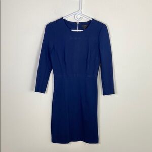 J. Crew 3/4 Sleeve Fitted Sheath Dress Women's 4‎ Business Casual Career Classic